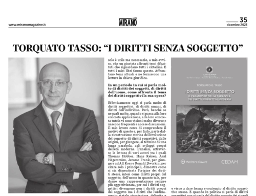 Torquato Tasso: I diritti senza soggetto.
